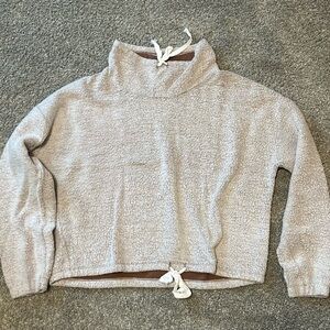 Elegant Beige Cowl Neck Sweater